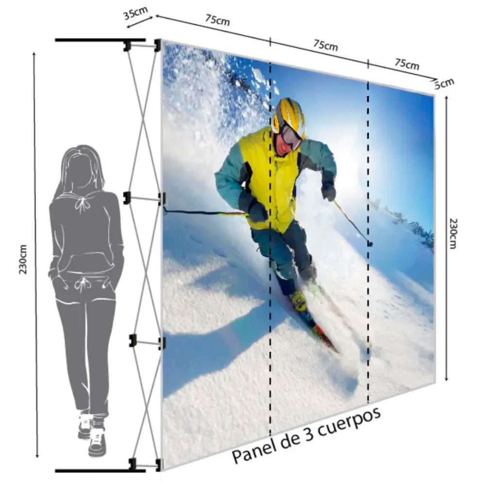 Panel Pai Recto 3 Cuerpos