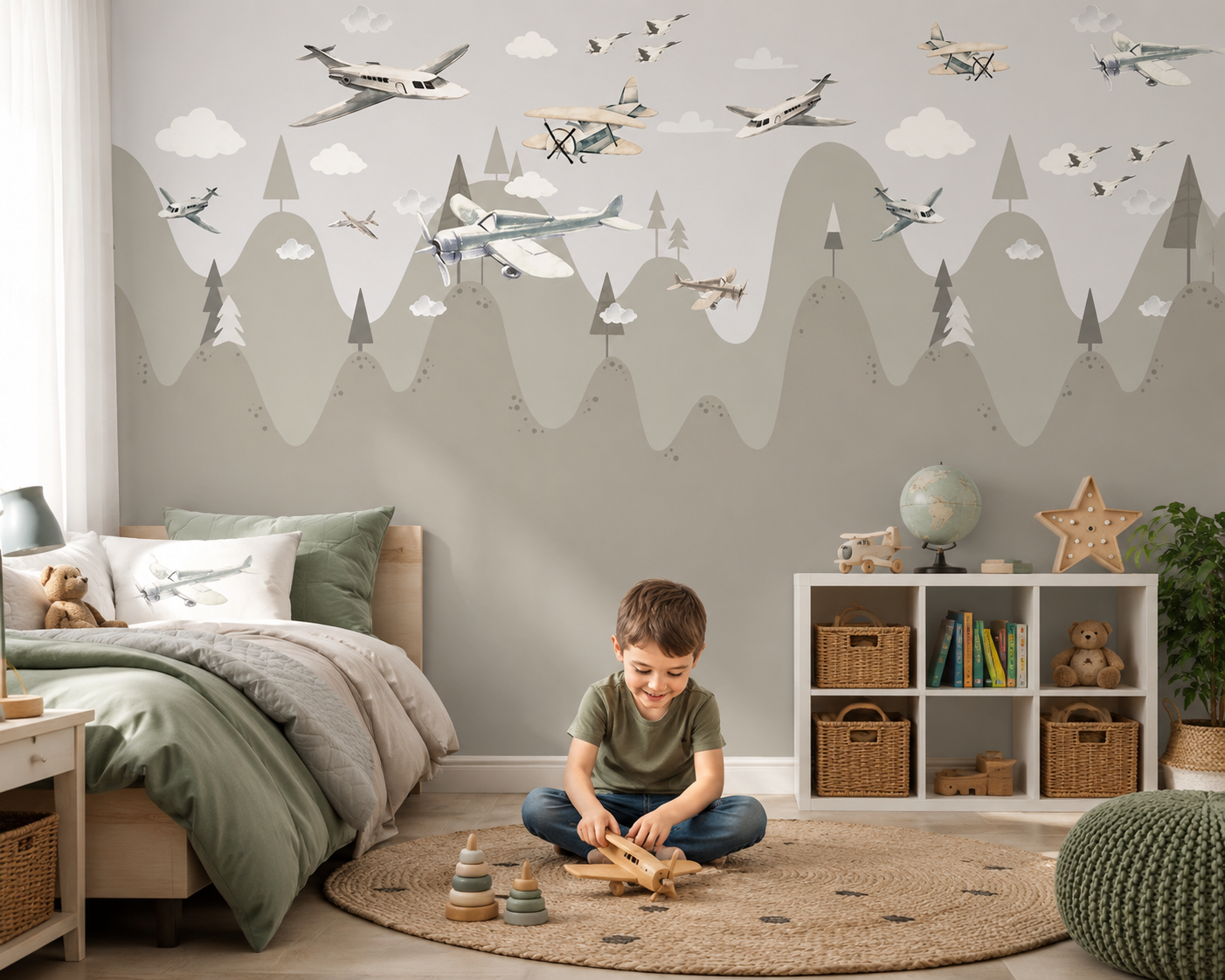 Papel Mural Aviones