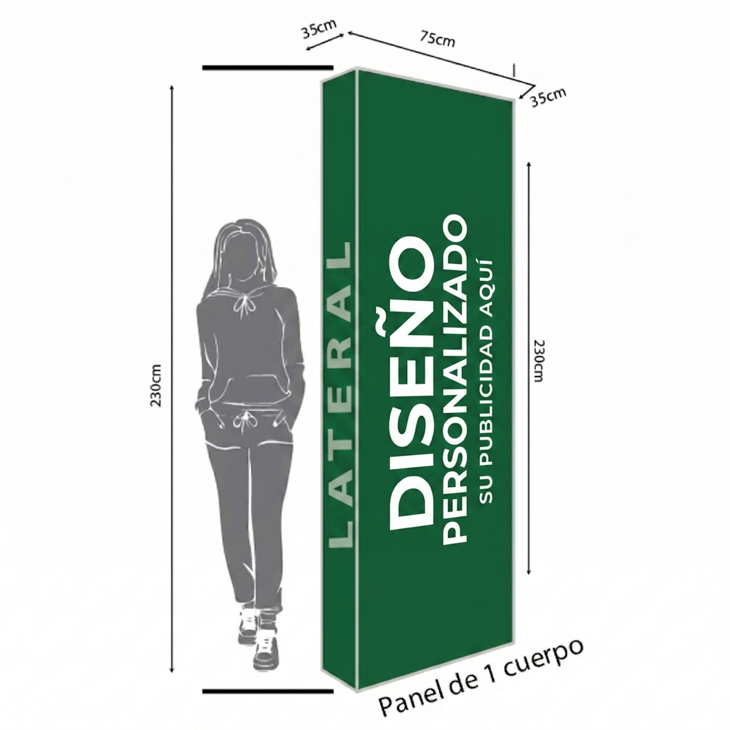 Panel araña tela con laterales