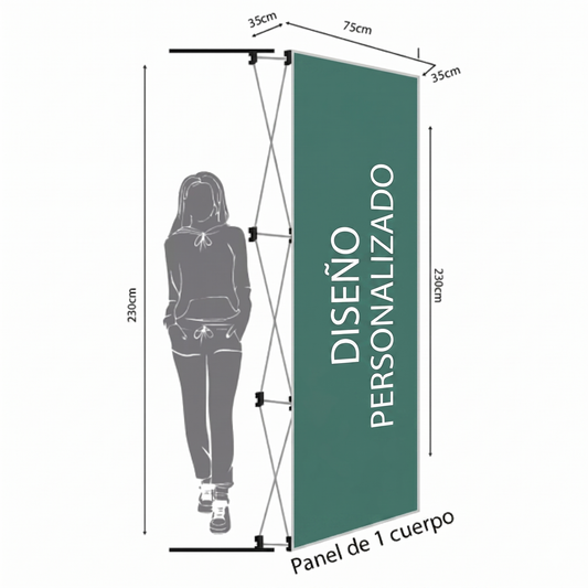 Panel araña tela sin laterales
