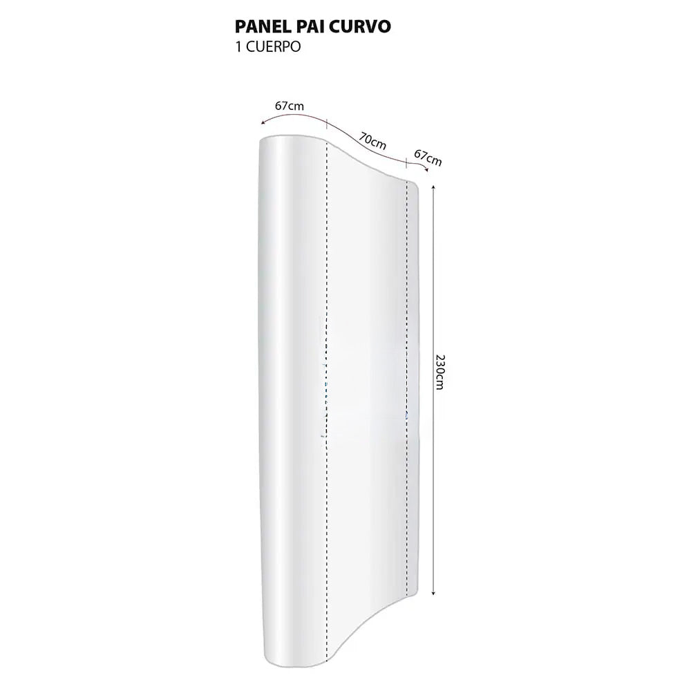 panel curvo pai 1 cuerpo