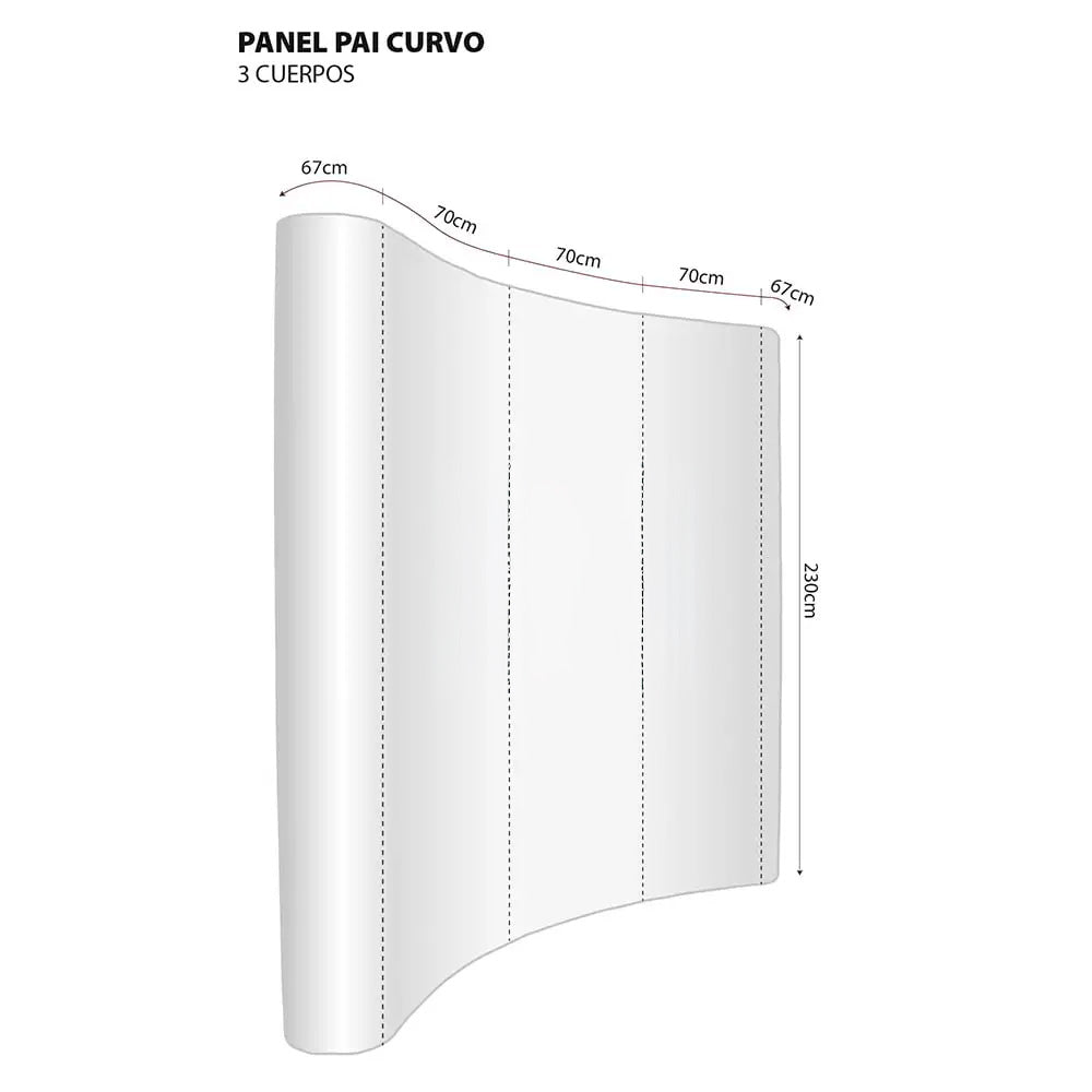 panel curvo pai 3 cuerpos
