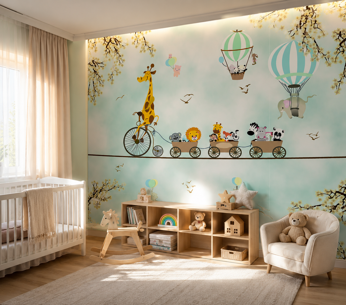Papel Mural Animalitos de la Selva