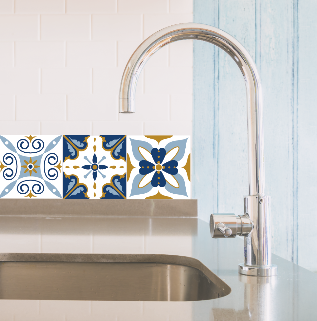 Azulejos Autoadhesivos azul