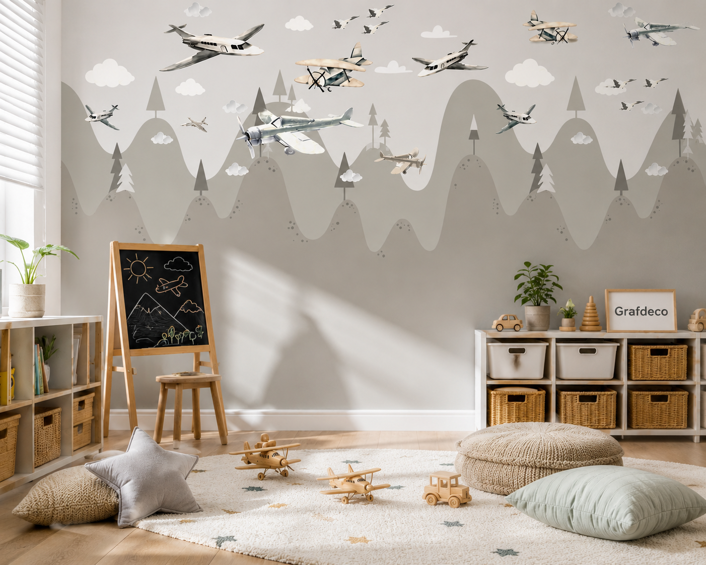 Papel Mural Aviones