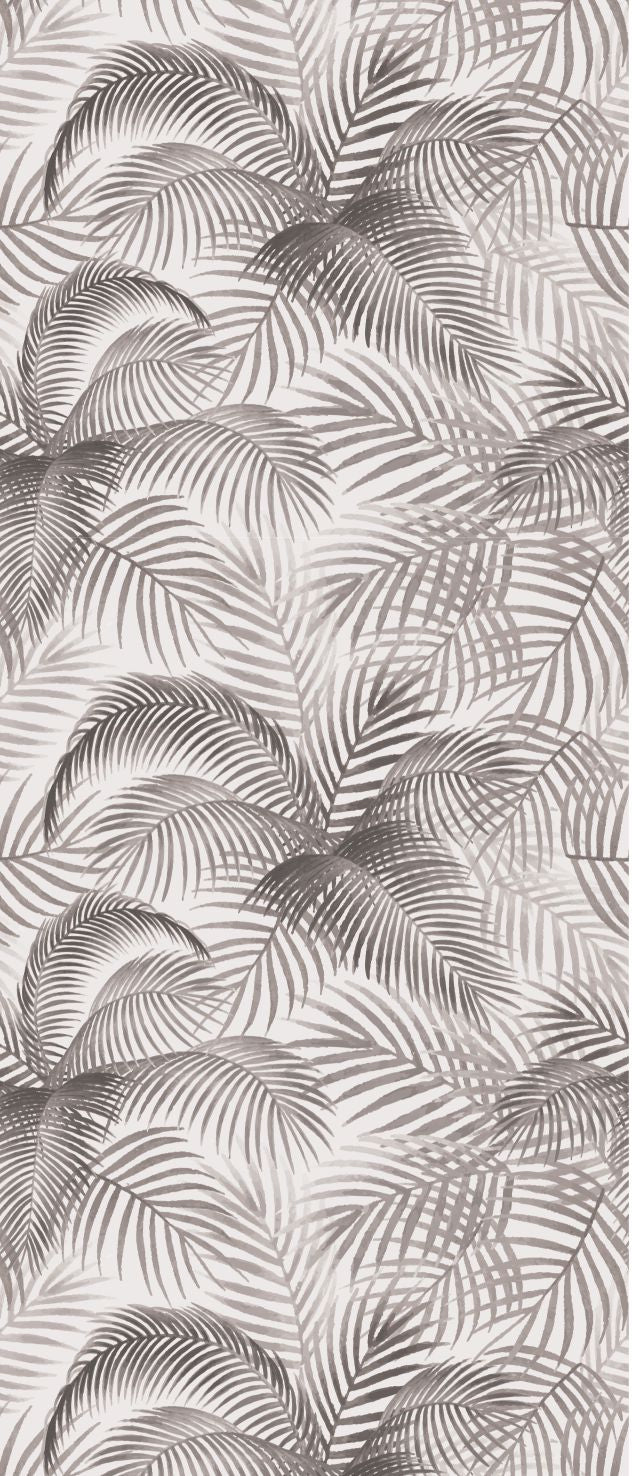 Papel Mural Hojas gris